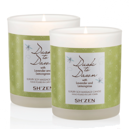 2 x Dusk to Dawn Luxury Soy Massage Candle